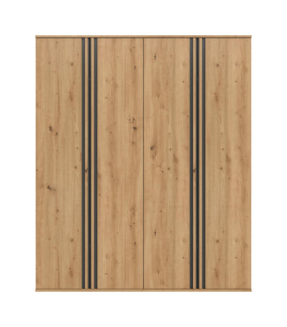 Homes & Jones Kleiderschrank 2-tlg., Schlafzimmerschrank 2x je 80 cm breit, 160 cm