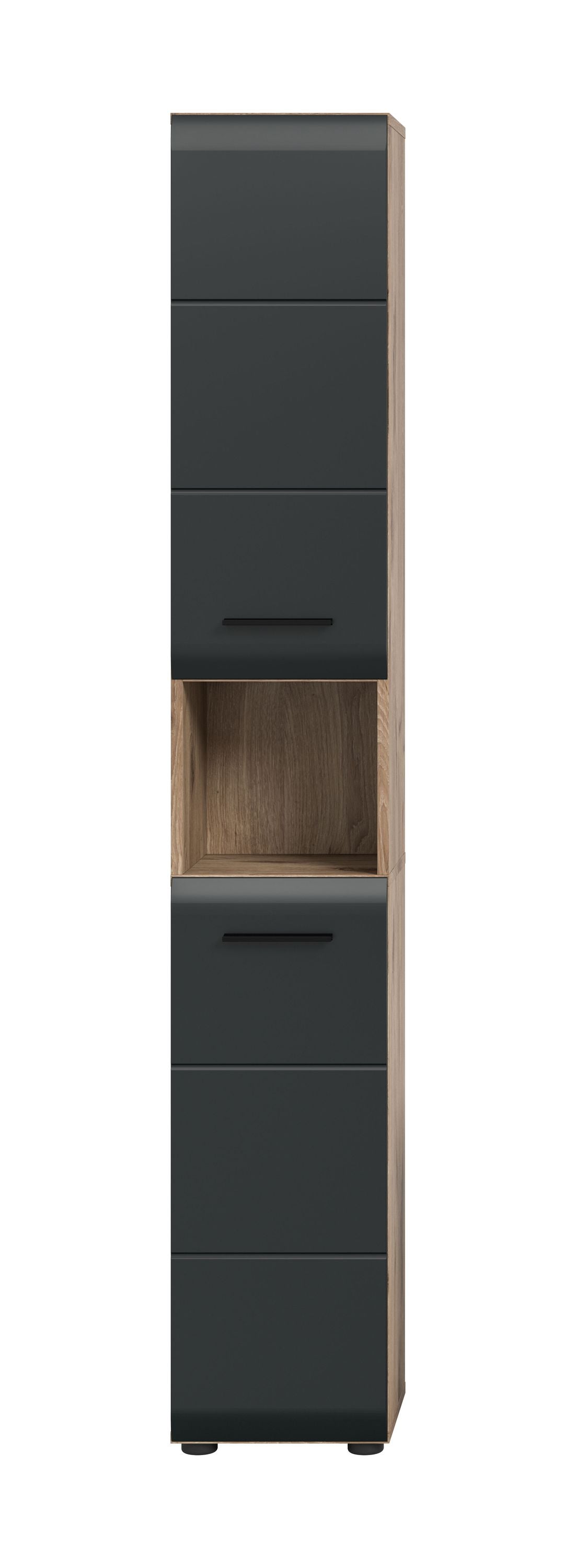 Homes & Jones Badhochschrank schmal 30 cm breit, Badschrank, Badmöbel