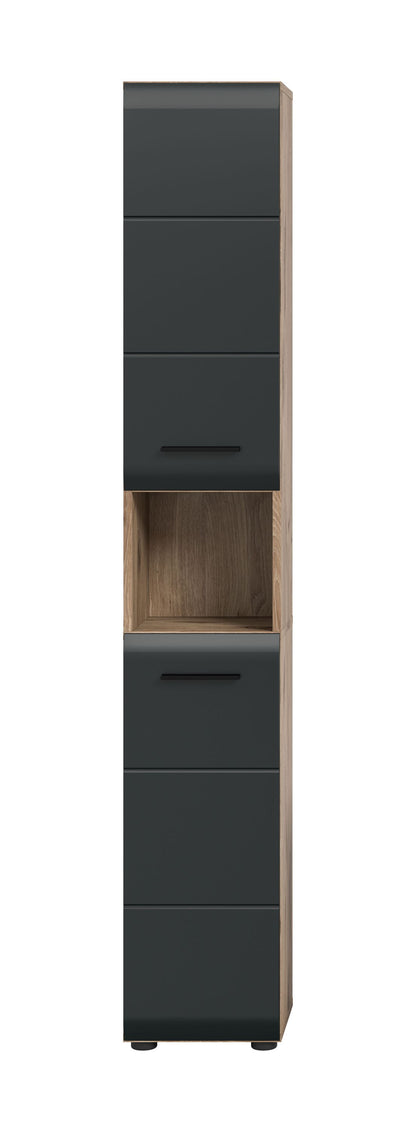 Homes & Jones Badhochschrank schmal 30 cm breit, Badschrank, Badmöbel