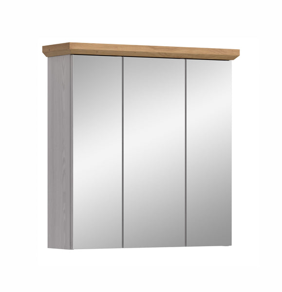 Spiegelschrank VERONA (B/H/T: ca. 69/71/21 cm) in Sibiu Lärche Nachbildung/Sibiu Lärche Nachbildung