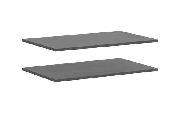 Lot de 2 tablettes ACCESSOIRE (L/H/P: env. 77,5/2/48 cm) en anthracite/--