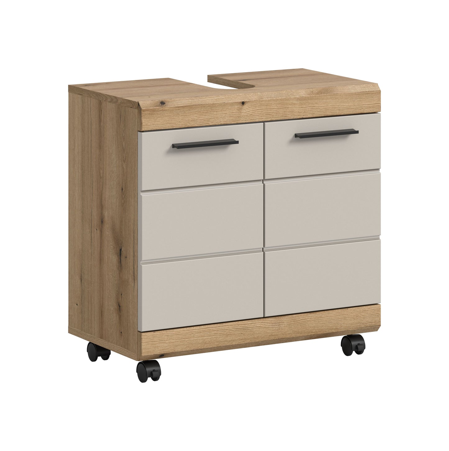 Homes & Jones Waschbeckenunterschrank auf Rollen, Schrank easy to handle
