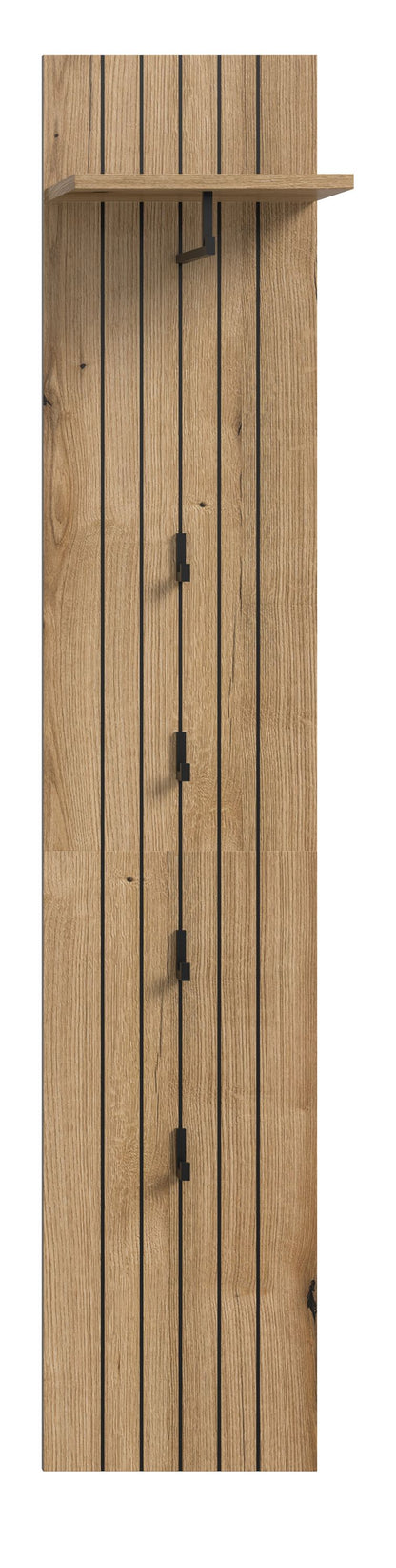 Coat Rack Panel STATION (W/H/D: approx. 31/160/27 cm) in Smoke Green/Smoke Green