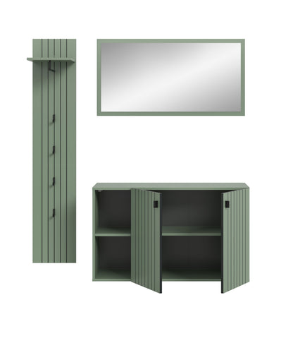 Homes & Jones Garderobe 3-tlg. Garderoben Set, Flurmöbel-Dielenmöbel