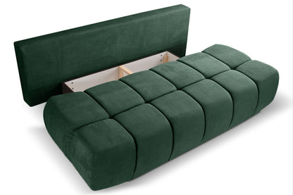 Canapé convertible Lauder – Canapé tendance en velours côtelé avec fonction couchage