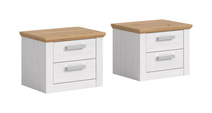Bedside table set VERONA (W/H/D: approx. 56/43/39 cm) in Sibiu Larch decor/Sibiu Larch decor