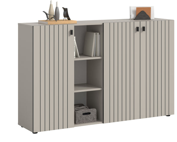 Commode à chaussures STATION (L/H/P : env. 150/96/37 cm) en Cachemire/Cachemire