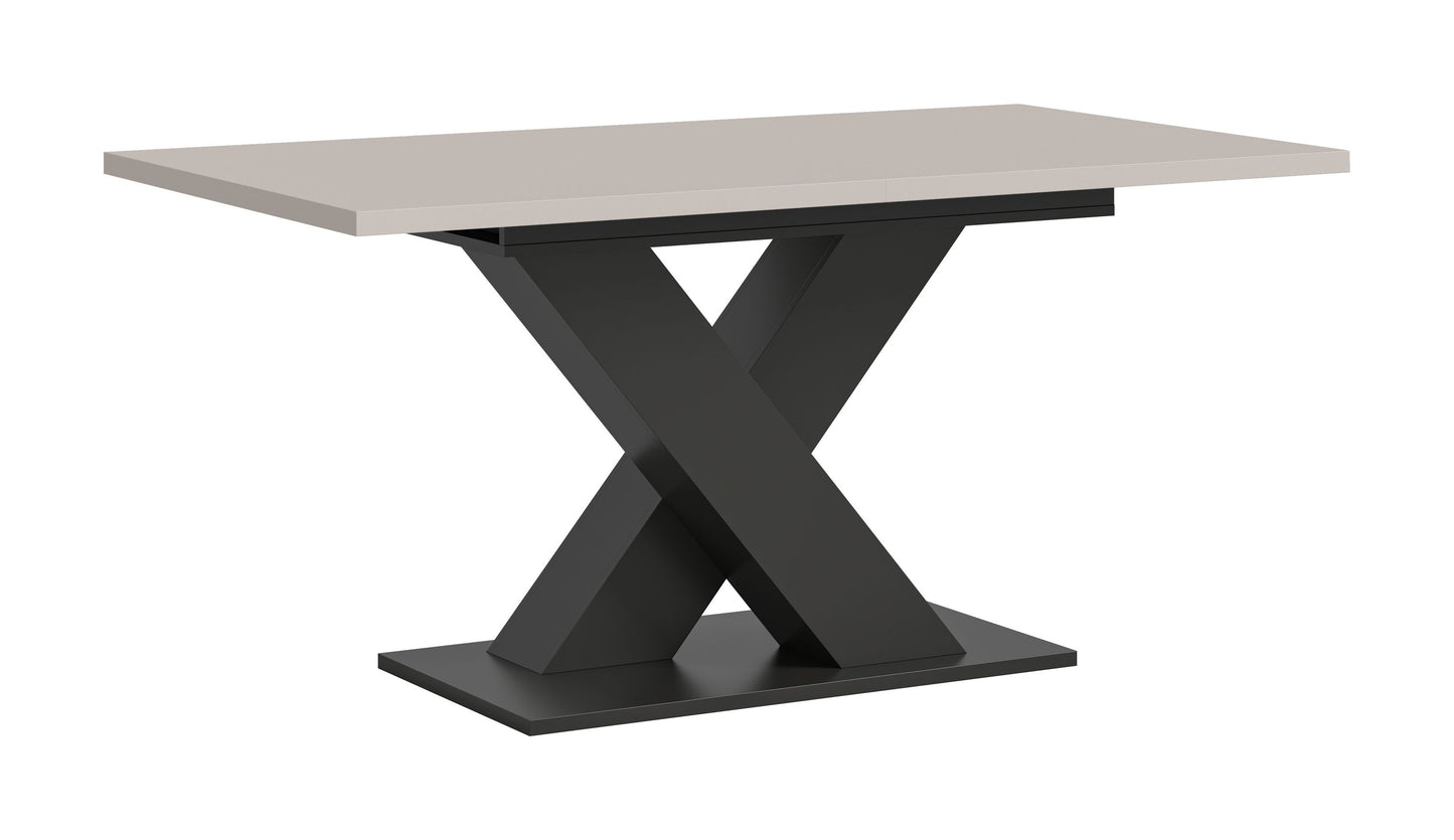 Table de salle à manger MOTION (L/H/P : env. 150/76/90 cm) en blanc/cachemire