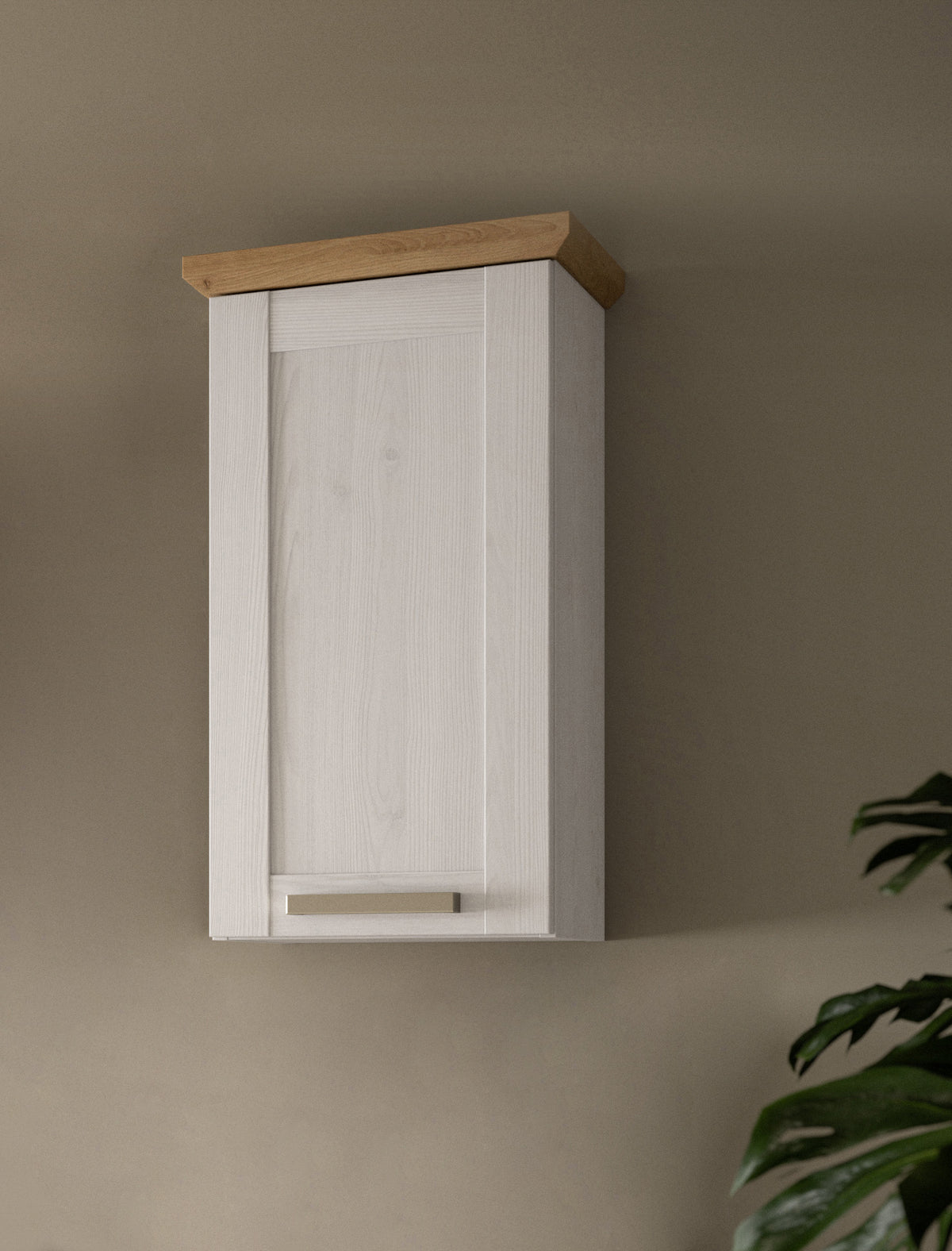 Wall cabinet VERONA (W/H/D: approx. 39/71/34 cm) in Sibiu Larch reproduction/Sibiu Larch reproduction