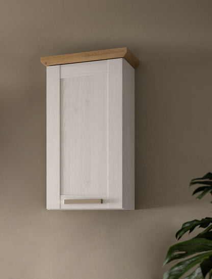 Wall cabinet VERONA (W/H/D: approx. 39/71/34 cm) in Sibiu Larch reproduction/Sibiu Larch reproduction