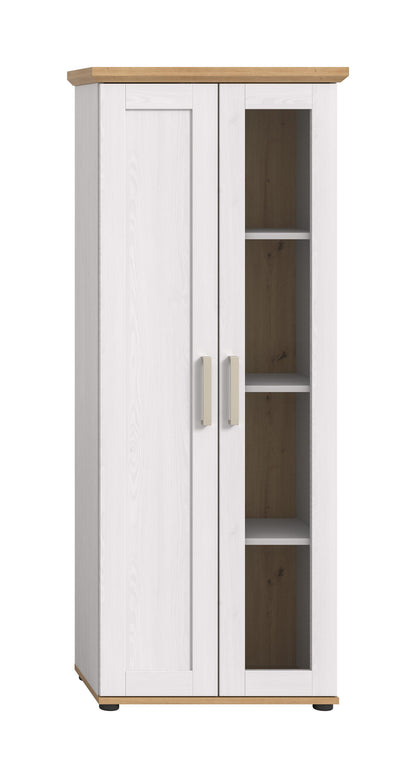 Display cabinet VERONA (W/H/D: approx. 64/161/37 cm) in Sibiu larch replica/Sibiu larch replica