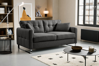Canapé 2 places moderne Hera – Canapé 2 places moderne avec revêtement en tissu plat