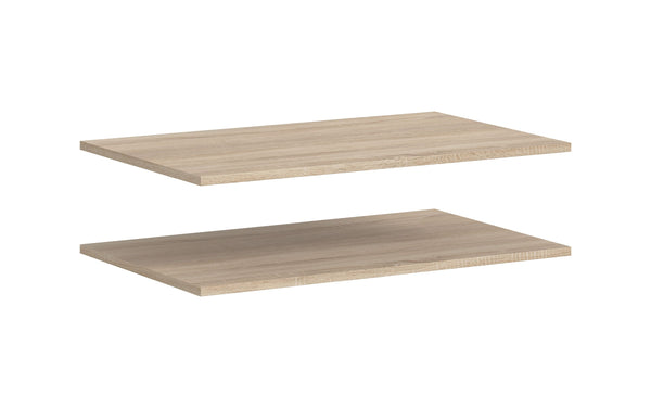 Lot de 2 étagères ACCESSOIRE (L/H/P : env. 78/2/48 cm) imitation chêne Sonoma/--