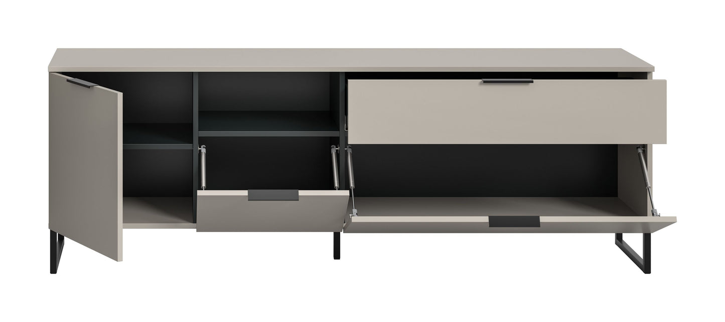 Meuble TV bas NOIDA (L/H/P: env. 185/64/41 cm) en cachemire/cachemire