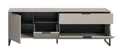 Meuble TV bas NOIDA (L/H/P: env. 185/64/41 cm) en cachemire/cachemire