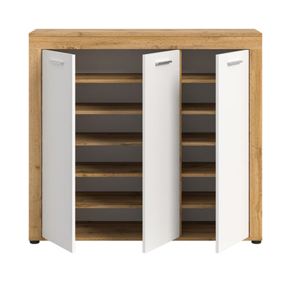 Homes & Jones Schuhschrank 120 cm breite, Garderobenschrank-Universalschrank