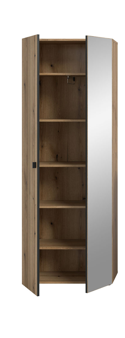 Armoire-vestiaire STATION (L/H/P : env. 70/192/37 cm) en cachemire/cachemire