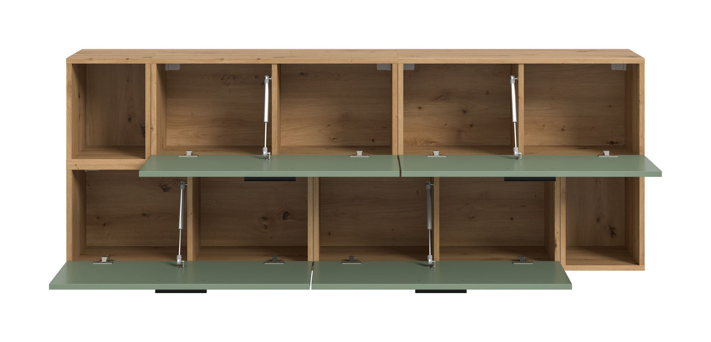 Homes & Jones Wohnwand 2-tlg. TV Möbel Modular Lowboard, Wohnzimmerschrank
