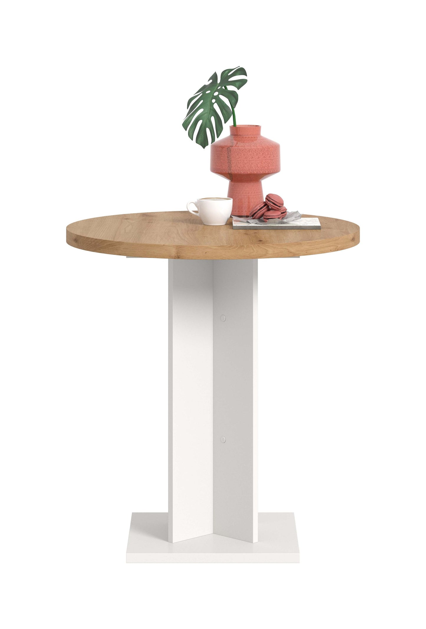 Homes & Jones Esstisch 70x76x70 cm, Esstisch klein, Bistrotisch, Tisch klein