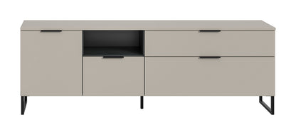 Meuble TV bas NOIDA (L/H/P: env. 185/64/41 cm) en cachemire/cachemire