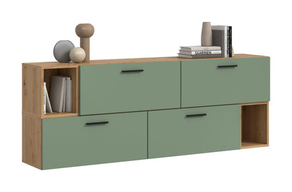 Homes & Jones Wohnwand 2-tlg. TV Möbel Modular Lowboard, Wohnzimmerschrank