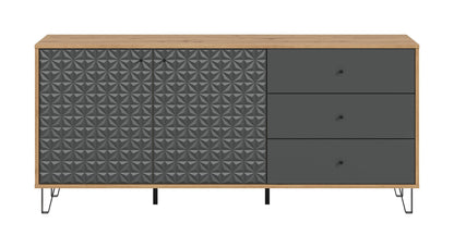 Homes & Jones Sideboard-Wohnzimmerschrank 169 cm breit, Wohnmöbel
