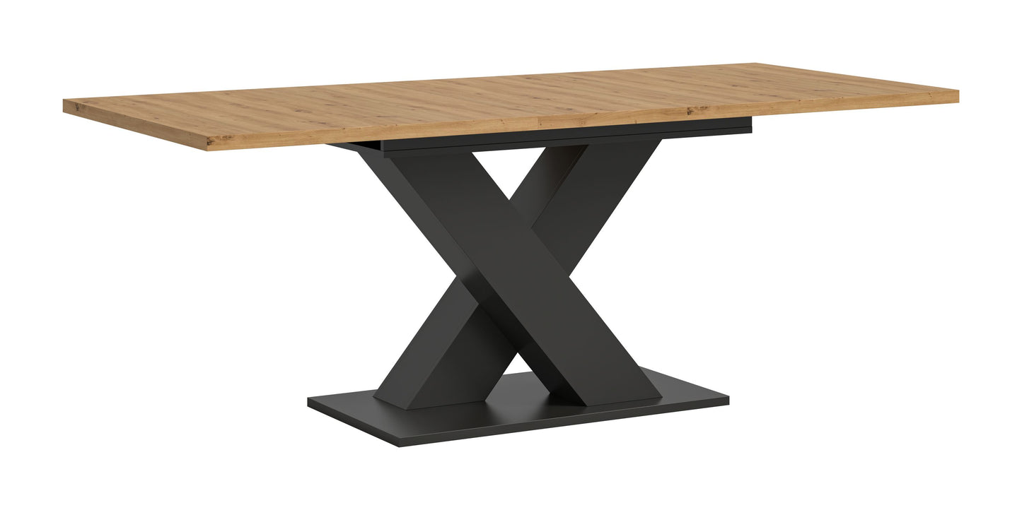 Table de salle à manger MOTION (L/H/P : env. 150/76/90 cm) en blanc/cachemire