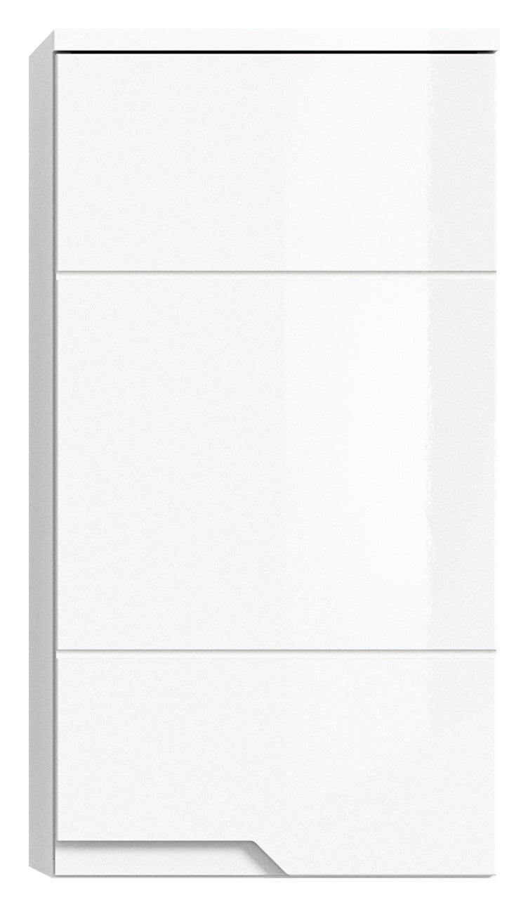 Meuble haut SOLERO (L/H/P: env. 38/73/27 cm) en blanc/blanc brillant