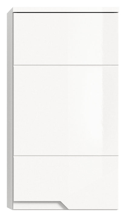 Meuble haut SOLERO (L/H/P: env. 38/73/27 cm) en blanc/blanc brillant