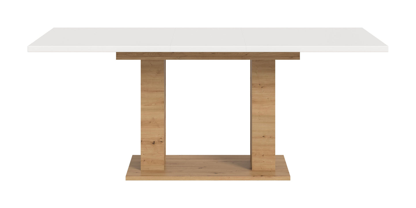 Table de salle à manger MOTION (L/H/P : env. 150/76/90 cm) en blanc/cachemire
