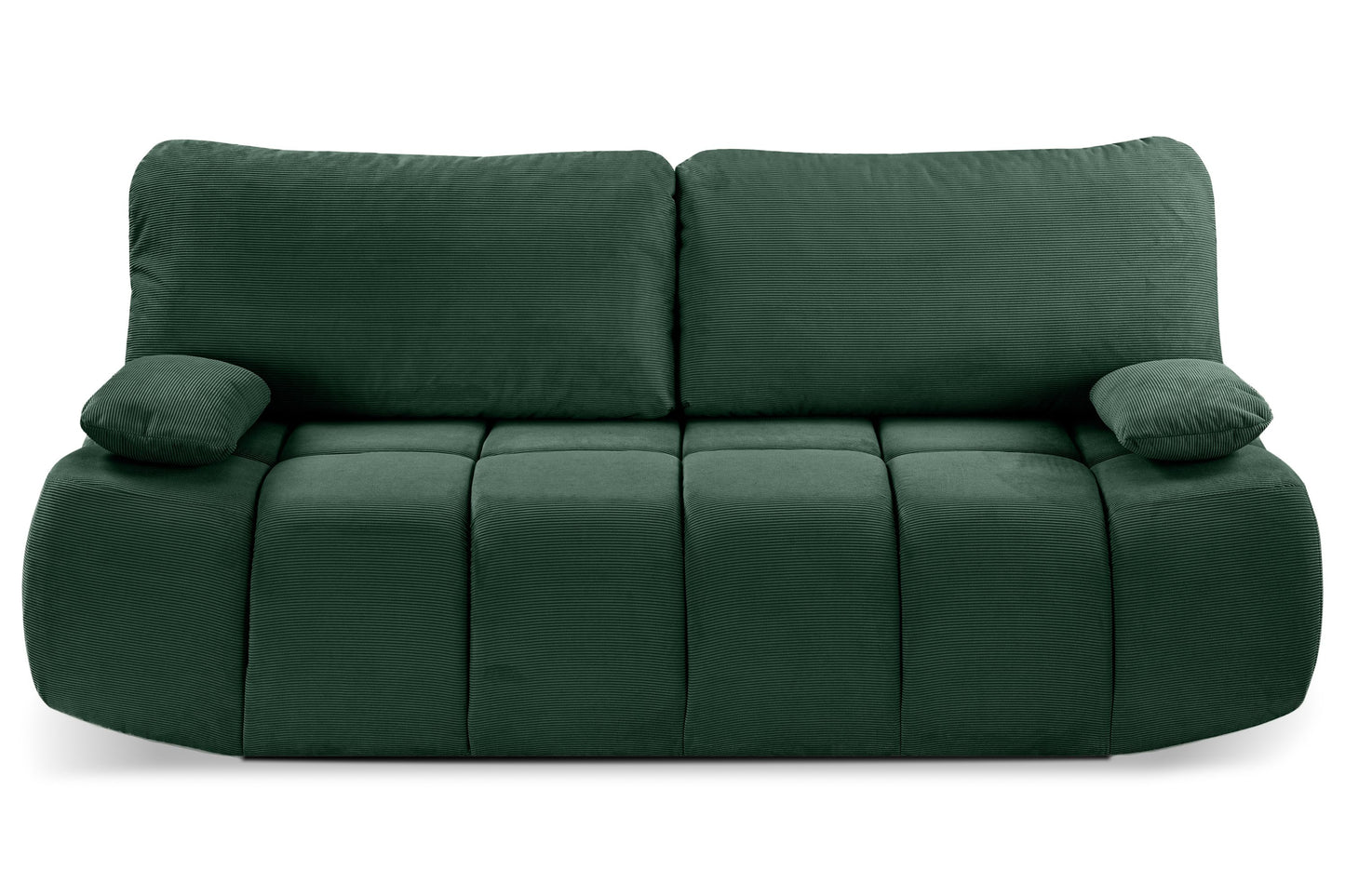 Canapé convertible Lauder – Canapé tendance en velours côtelé avec fonction couchage