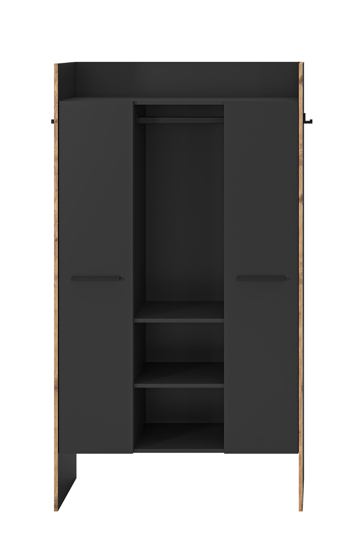 Armoire de vestiaire BUENO (L/H/P : env. 105/189/37 cm) en gris basalte/gris basalte