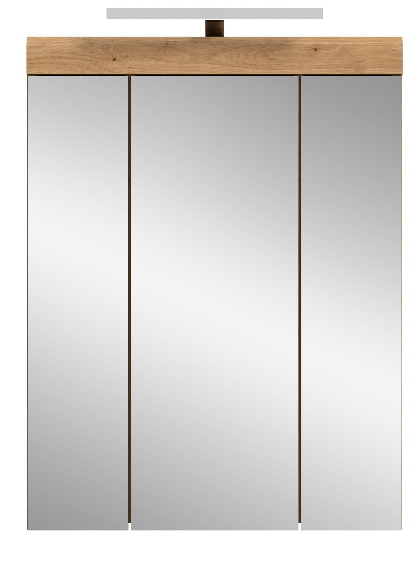 Armoire de toilette avec éclairage SCOUT (L/H/P : env. 60/79/18 cm) en imitation chêne Evoak/verre miroir