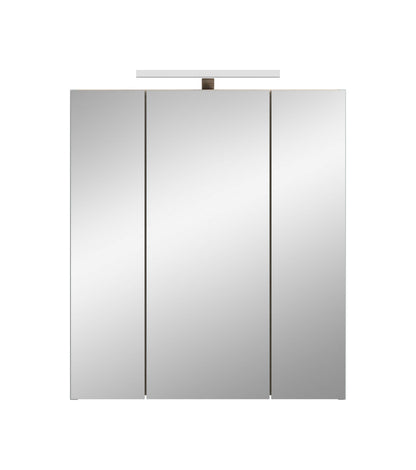 Armoire de toilette avec éclairage STAR (L/H/P : env. 60/68/19 cm) en chêne clair/verre miroir