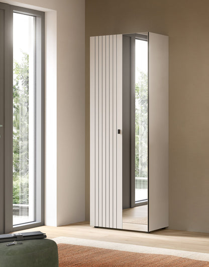 Armoire-vestiaire STATION (L/H/P : env. 70/192/37 cm) en cachemire/cachemire