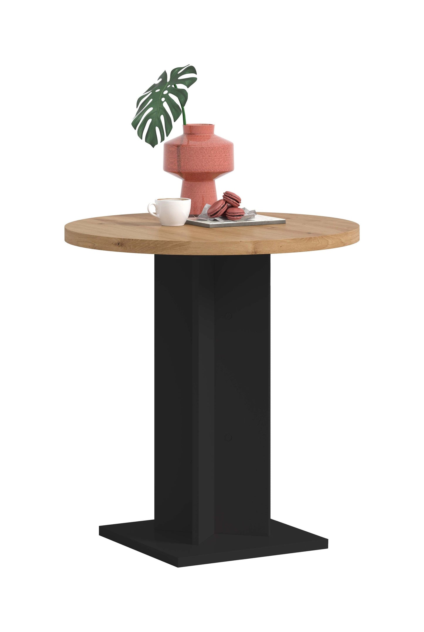 Homes & Jones Esstisch 70x76x70 cm, Esstisch klein, Bistrotisch, Tisch klein
