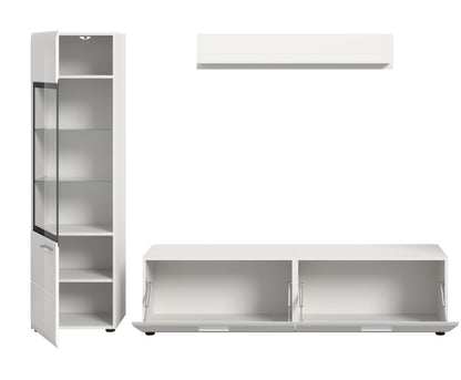 Homes & Jones Wohnwand 3-tlg., TV Möbel Anbauwand, TV bis 70 Zoll geeignet