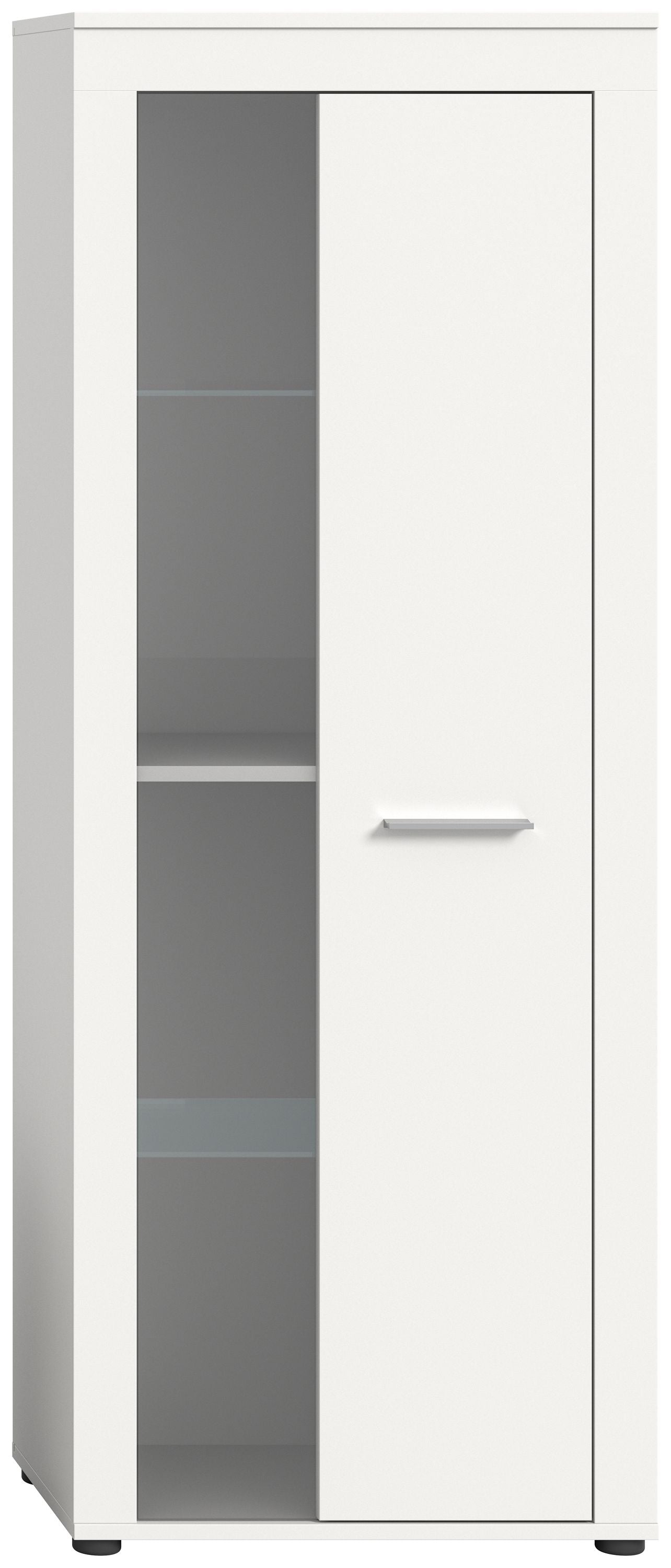 Homes & Jones Vitrinenschrank 60 cm breit, Wohnzimmerschrank, Wohnmöbel