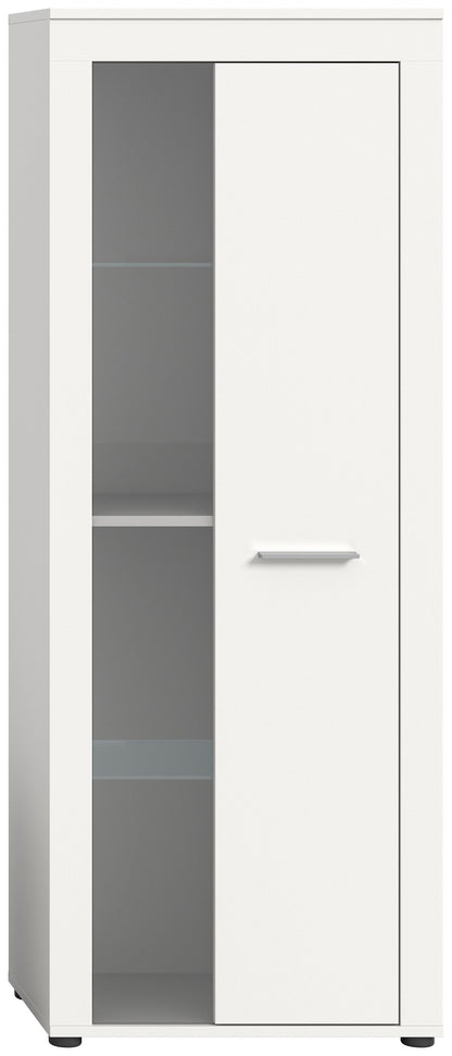 Homes & Jones Vitrinenschrank 60 cm breit, Wohnzimmerschrank, Wohnmöbel