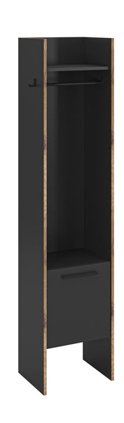 Garderobenschrank BUENO (B/H/T: ca. 42/189/37 cm) in Basalt grau/Basalt grau