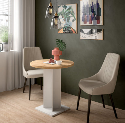 Homes & Jones Esstisch 70x76x70 cm, Esstisch klein, Bistrotisch, Tisch klein