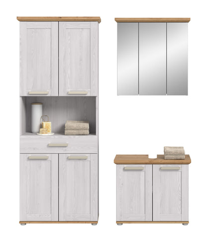Bathroom set VERONA (W/H/D: approx. 159/187/34 cm) in Sibiu Larch reproduction/Sibiu Larch reproduction