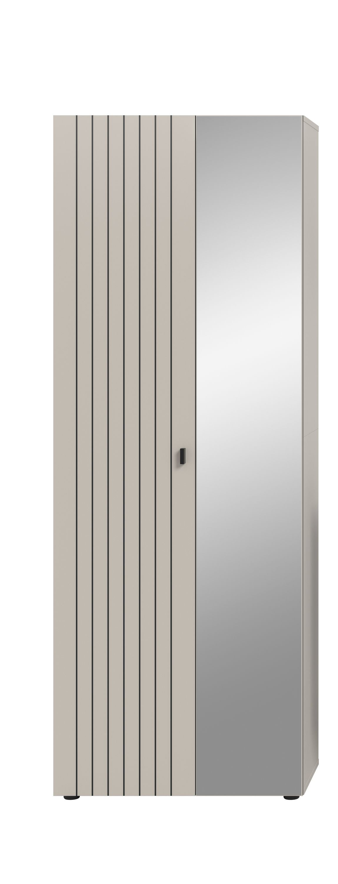 Armoire-vestiaire STATION (L/H/P : env. 70/192/37 cm) en cachemire/cachemire