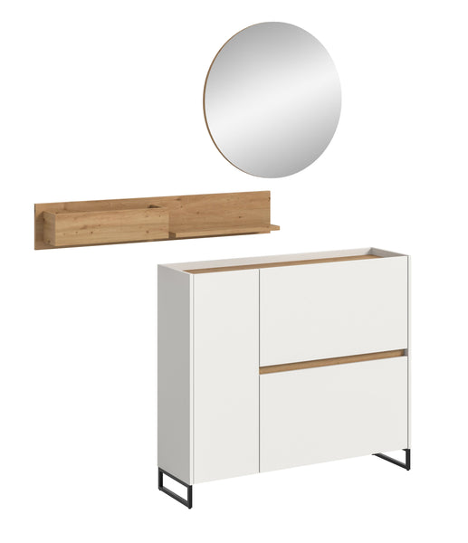 Ensemble de vestiaire DRIVE (L/H/P : env. 140/197/32 cm) en sauge/sauge