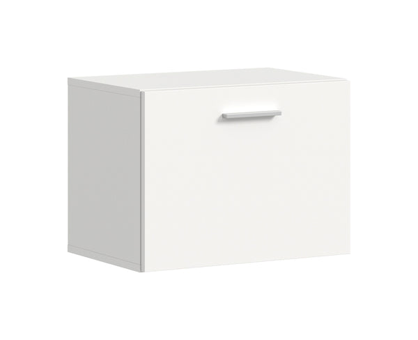Armoire VAGA (L/H/P : env. 52/39/36 cm) en blanc/blanc
