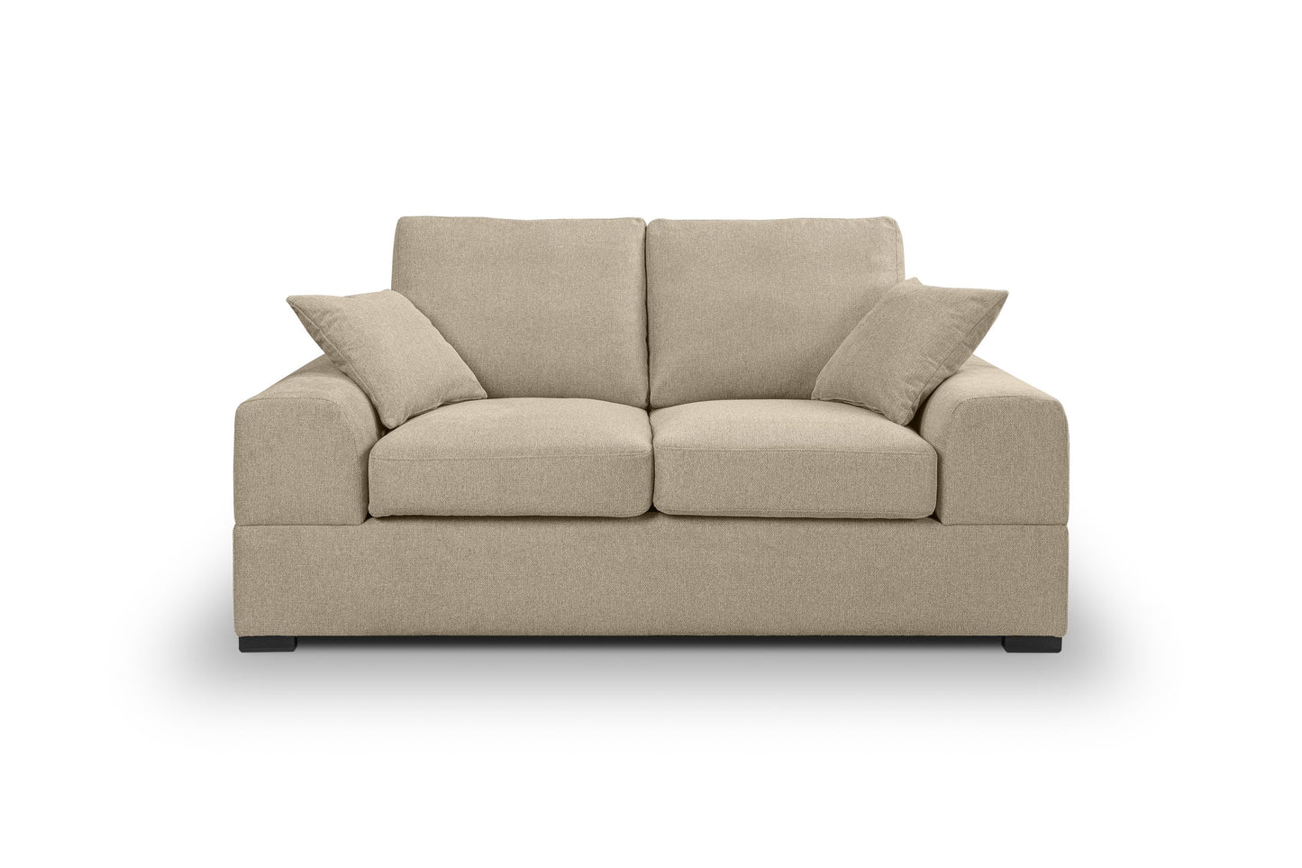 Homes & Jones Sofa 2-Sitzer mit Stoffbezug, Modernes Kompaktes Sofa pflegeleicht