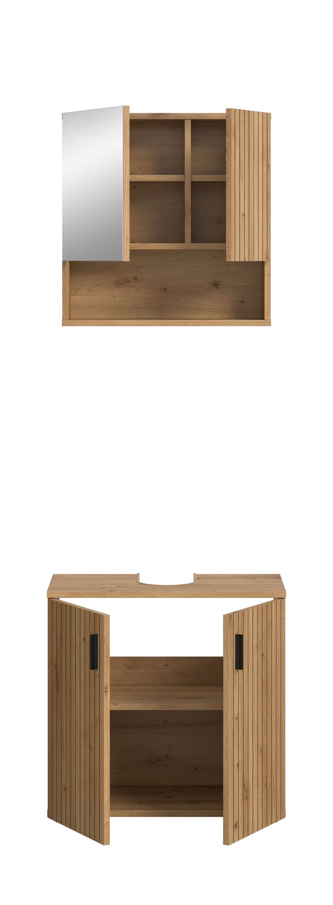 Bathroom Set MONE (W/H/D: approx. 60/192/30 cm) in Cashmere/Cashmere