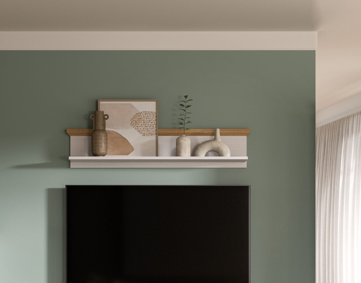 Wall shelf VERONA (W/H/D: approx. 110/23/18 cm) in Sibiu Larch reproduction/Sibiu Larch reproduction
