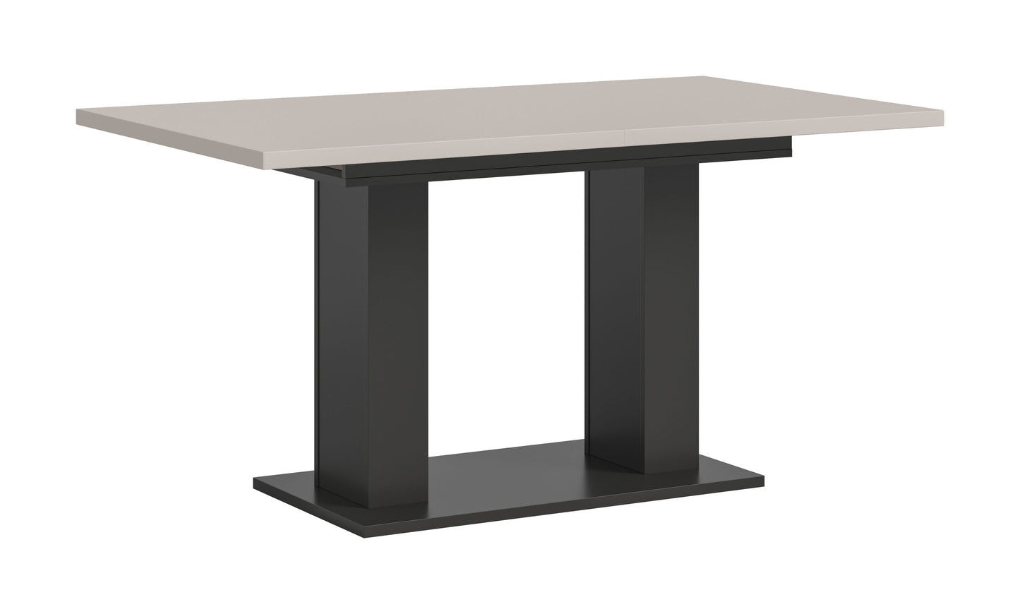 Table de salle à manger MOTION (L/H/P : env. 150/76/90 cm) en blanc/cachemire