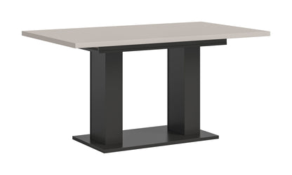 Table de salle à manger MOTION (L/H/P : env. 150/76/90 cm) en blanc/cachemire